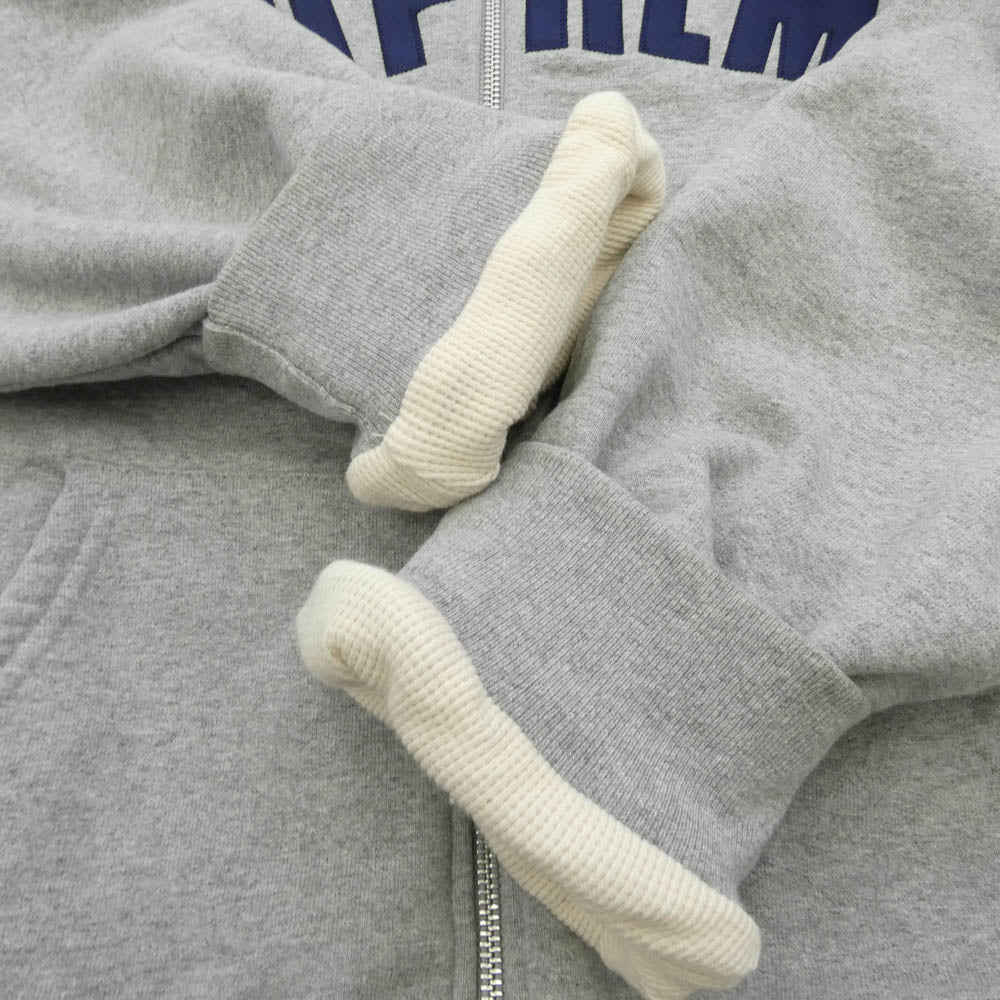Supreme シュプリーム 24AW Arc Thermal Zip Up Hooded Sweatshirt アーチ サーマル スウェットシャツ ジップアップ パーカー フーディー グレー系 M【中古】