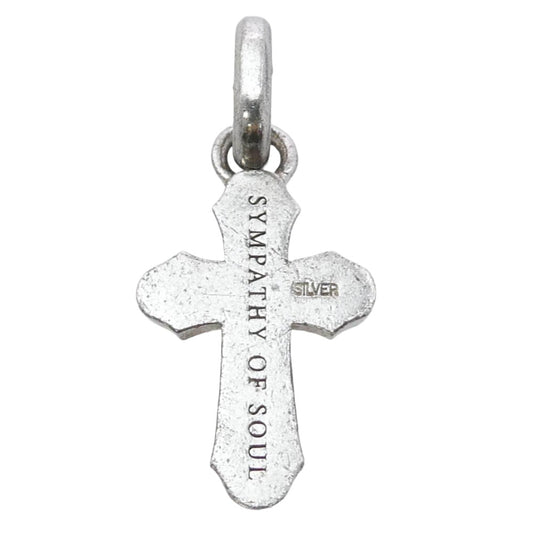 Sympathy of Soul シンパシーオブソウル PI502SC SMOOTH CROSS PENDANT W/CZ キュービックジルコニア スムース クロス ペンダントトップ シルバー系【中古】