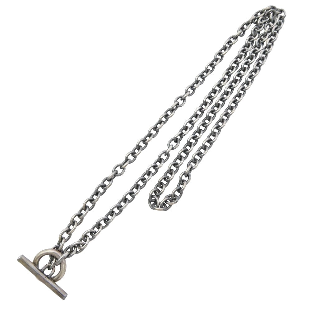 GABOR ガボール Gaboratory ガボラトリーホールディング ギャランティ付属 4.7Chain & 1/8 Classic T-bar Necklace 4.7チェーン クラシックTバー ネックレス 55cm シルバー系【中古】