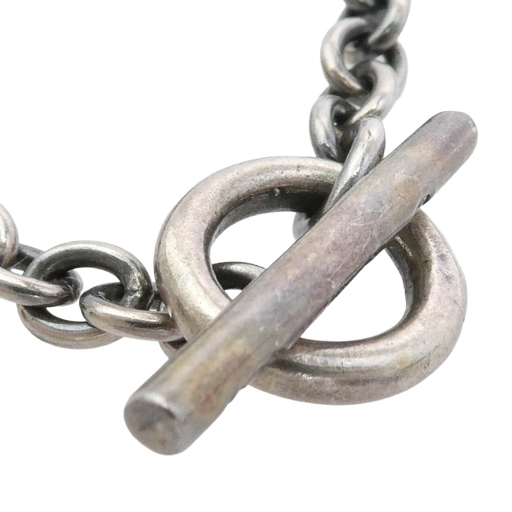 GABOR ガボール Gaboratory ガボラトリーホールディング ギャランティ付属 4.7Chain & 1/8 Classic T-bar Necklace 4.7チェーン クラシックTバー ネックレス 55cm シルバー系【中古】