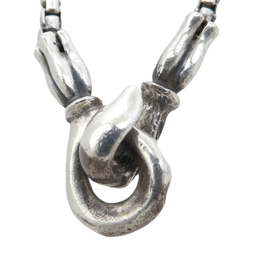 LONE ONES ロンワンズ MFNH0002S ギャランティ付属 S MF Hooks Small Box Chain メイティングフライトフック ボックスチェーン ネックレス Sサイズ 60cm シルバー系【中古】