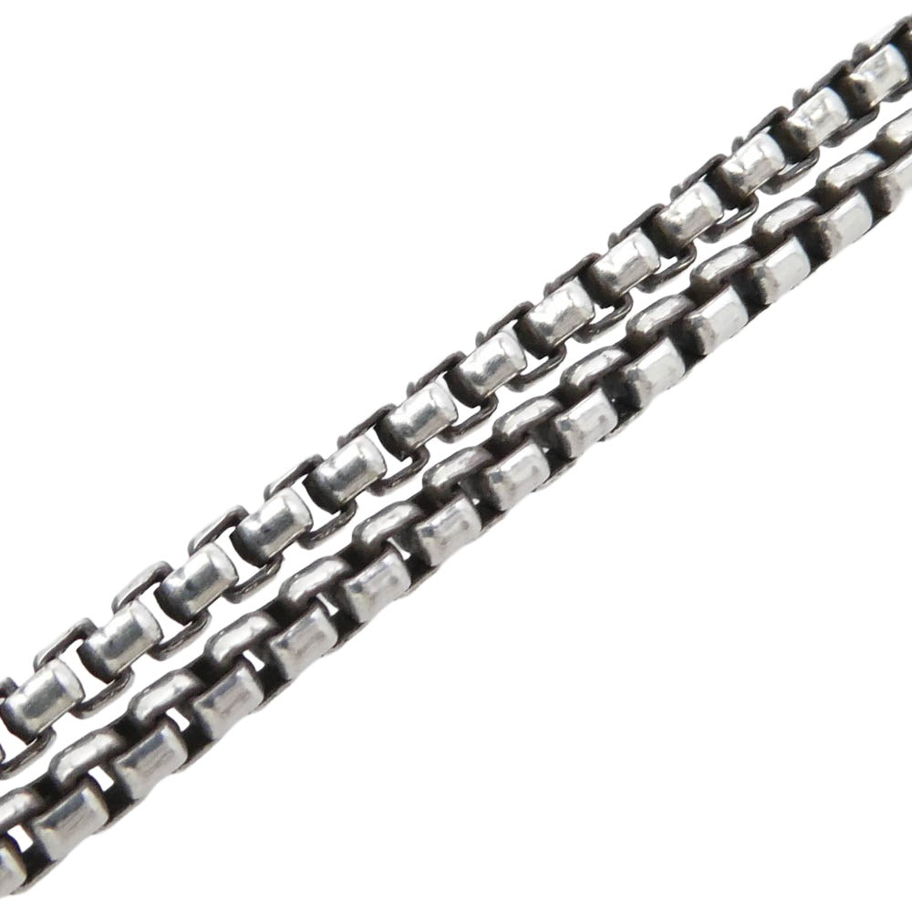 LONE ONES ロンワンズ MFNH0002S ギャランティ付属 S MF Hooks Small Box Chain メイティングフライトフック ボックスチェーン ネックレス Sサイズ 60cm シルバー系【中古】