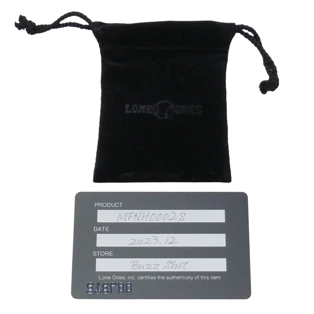 LONE ONES ロンワンズ MFNH0002S ギャランティ付属 S MF Hooks Small Box Chain メイティングフライトフック ボックスチェーン ネックレス Sサイズ 60cm シルバー系【中古】