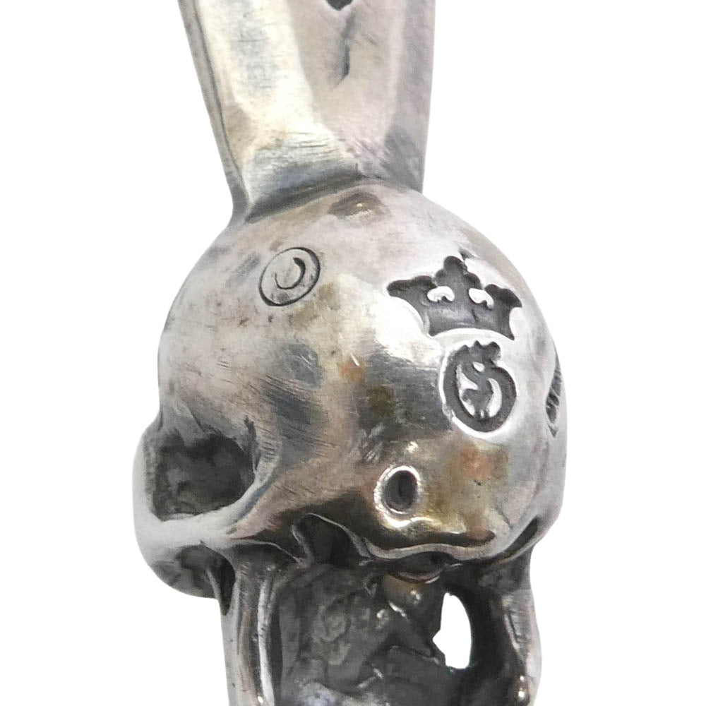 GABOR ガボール Gaboratory ガボラトリー マリア ギャランティ付属 SINGLE SKULL ZIP PENDANT シングルスカル ジップ ペンダントトップ シルバー系【中古】