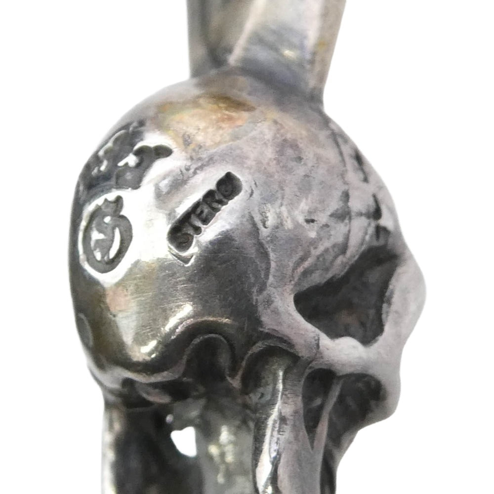 GABOR ガボール Gaboratory ガボラトリー マリア ギャランティ付属 SINGLE SKULL ZIP PENDANT シングルスカル ジップ ペンダントトップ シルバー系【中古】