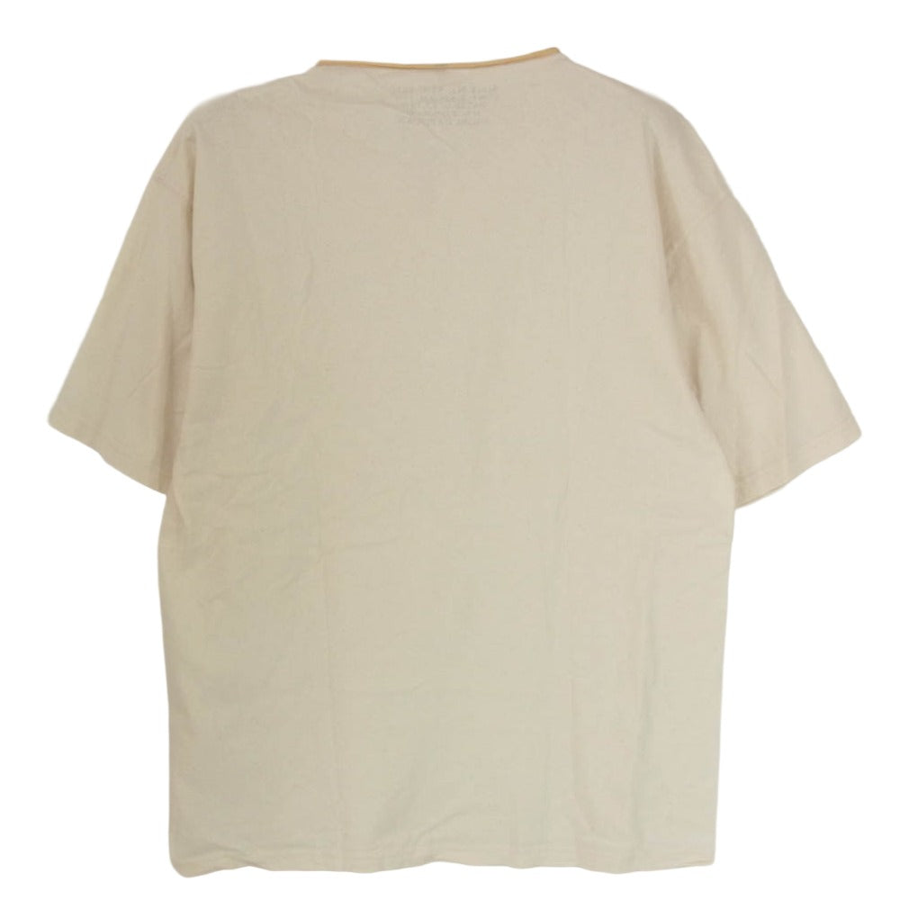 Nigel Cabourn ナイジェルケーボン 8044-00-21005 50's HENLEY NECK SHIRT ヘンリーネック Tシャツ 半袖カットソー オフホワイト系 48【中古】