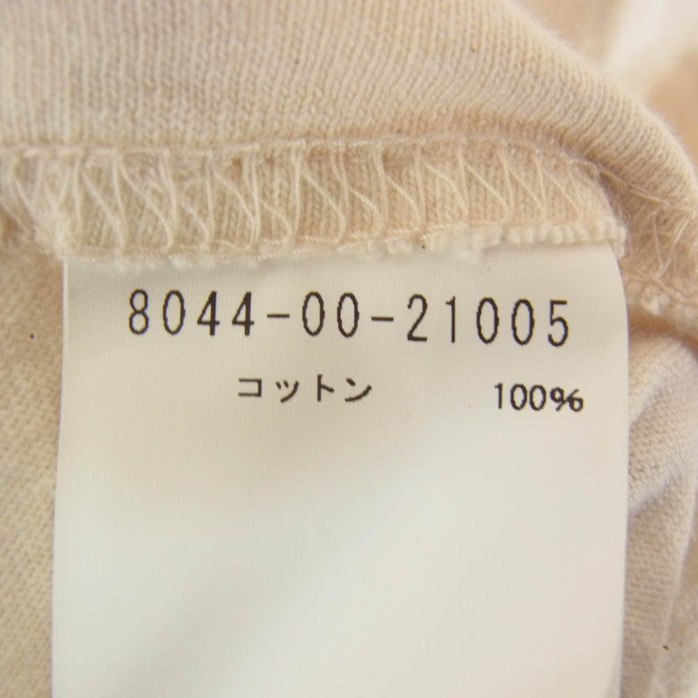 Nigel Cabourn ナイジェルケーボン 8044-00-21005 50's HENLEY NECK SHIRT ヘンリーネック Tシャツ 半袖カットソー オフホワイト系 48【中古】
