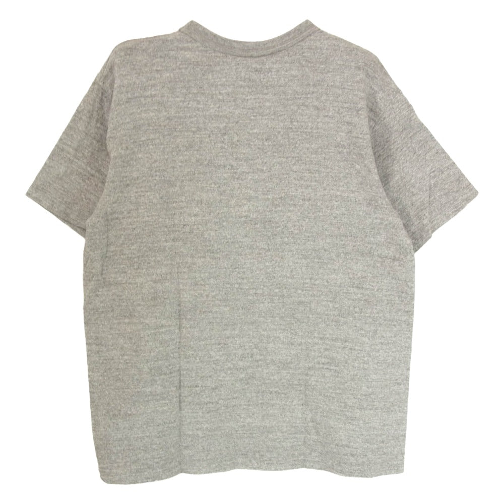 WAREHOUSE ウエアハウス 4601 CAMP SENECA キャンプ セネカ ロゴプリント Tシャツ 半袖カットソー グレー系 L【中古】