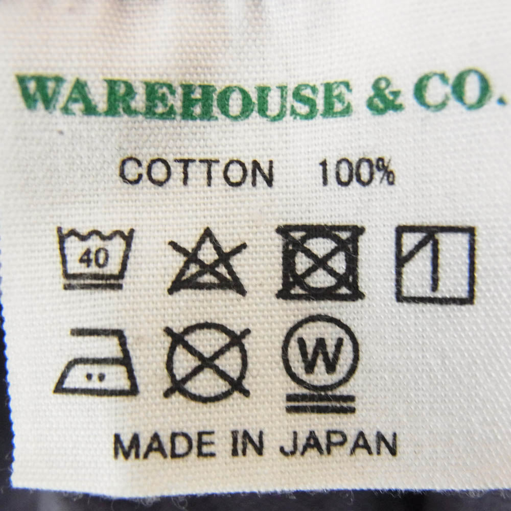 WAREHOUSE ウエアハウス 4601 SAN JOSE STATE COLLEGE サンノゼ ステート カレッジ ロゴ Tシャツ 半袖カットソー ネイビー系 L【中古】