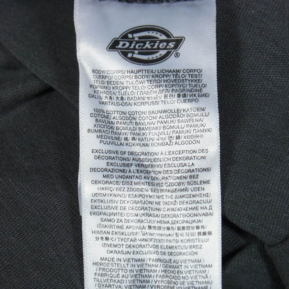 Dickies ディッキーズ 96572-25VM グラフィック S/S Tシャツ ヘビーウェイト フレイミング イーグル フロント バック プリント 半袖カットソー チャコール系 M【中古】