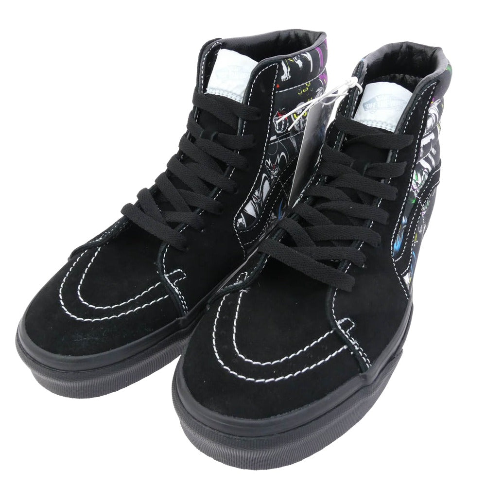 VANS バンズ VN000BW7BMB × Disney Villains 100 Villains Multi Sk8-Hi スケートハイ ディズニー 100 ヴィランズ マルチ ハイカット スニーカー ブラック系 27cm【新古品】【未使用】【中古】