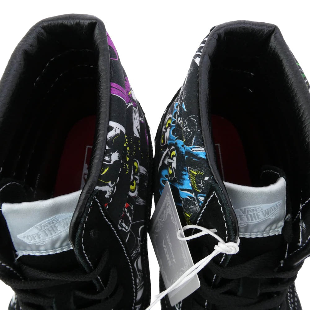 VANS バンズ VN000BW7BMB × Disney Villains 100 Villains Multi Sk8-Hi スケートハイ ディズニー 100 ヴィランズ マルチ ハイカット スニーカー ブラック系 27cm【新古品】【未使用】【中古】