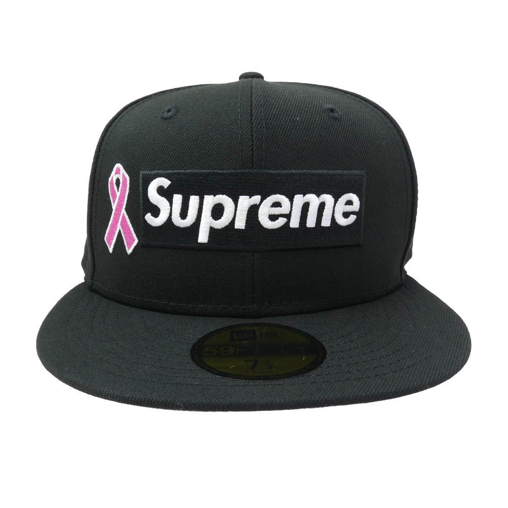 Supreme シュプリーム 25AW Breast Cancer Awareness Box Logo New Era Cap キャップ 帽子 ブラック系 59.6cm【新古品】【未使用】【中古】