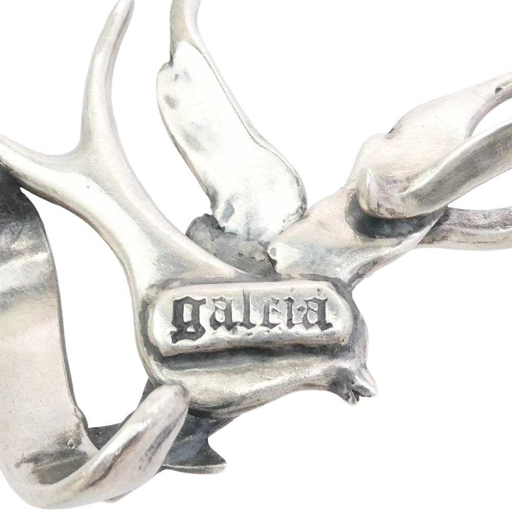 GALCIA ガルシア Swallow＆Star スワロー＆スター LUCK ペンダントトップ シルバー系【中古】