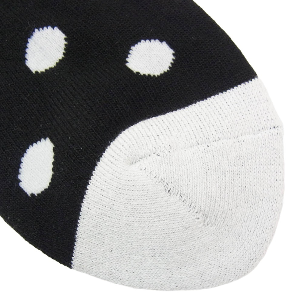 SAINT MICHAEL セントマイケル 26SS SM-MK8-0000-100 DOT SOCKS ドット ソックス 靴下 ブラック系 M【新古品】【未使用】【中古】