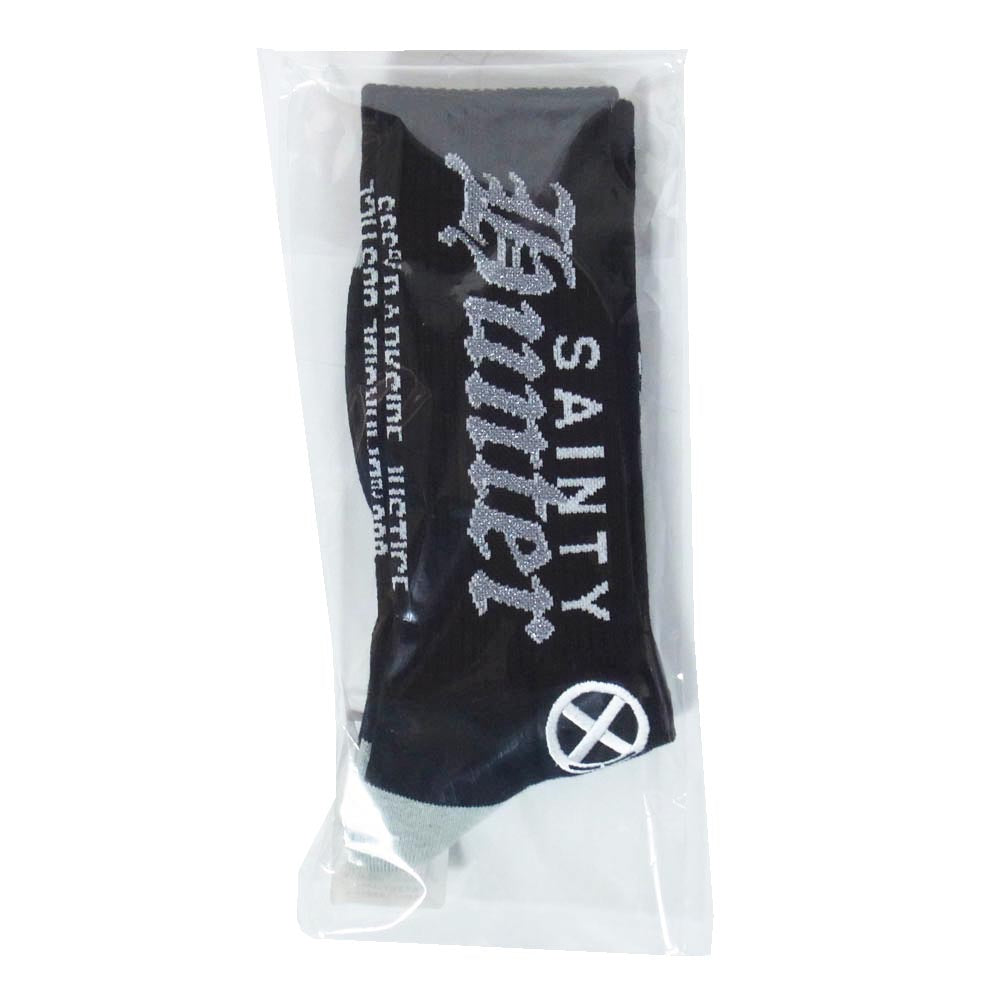SAINT MICHAEL セントマイケル 26SS SM-MK8-0000-C39 BH_SOCKS/SAINTY HUNTER ソックス 靴下 ブラック系 M【新古品】【未使用】【中古】