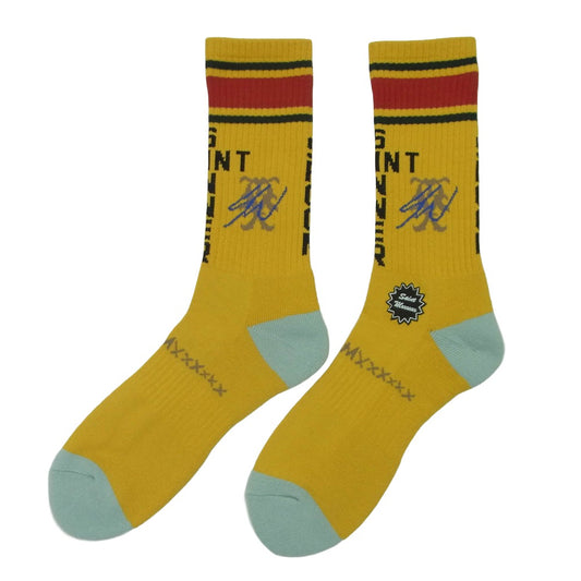 SAINT MICHAEL セントマイケル 26SS SM-MK8-0000-C15 Sean Wotherspoon SOCKS YELLOW ソックス 靴下 イエロー系 YELLOW M【新古品】【未使用】【中古】