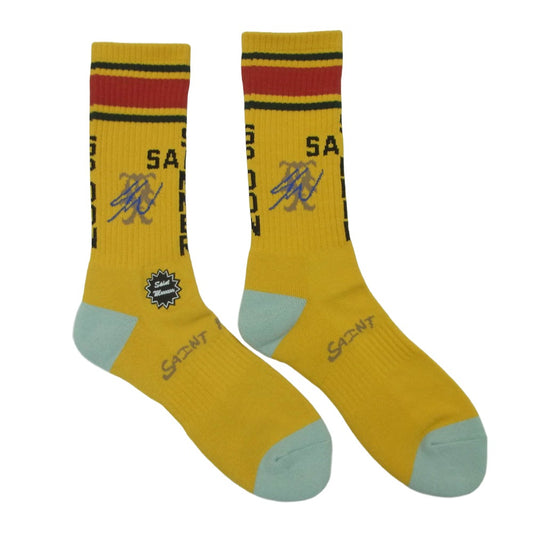 SAINT MICHAEL セントマイケル 26SS SM-MK8-0000-C15 Sean Wotherspoon SOCKS YELLOW ソックス 靴下 イエロー系 YELLOW M【新古品】【未使用】【中古】