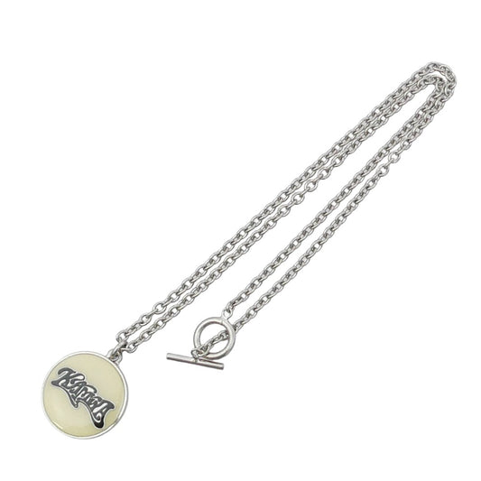 カミヤ G16AC203-0 WAVY KAMIYA Necklace Brass 真鍮 ネックレス シルバー系【極上美品】【中古】