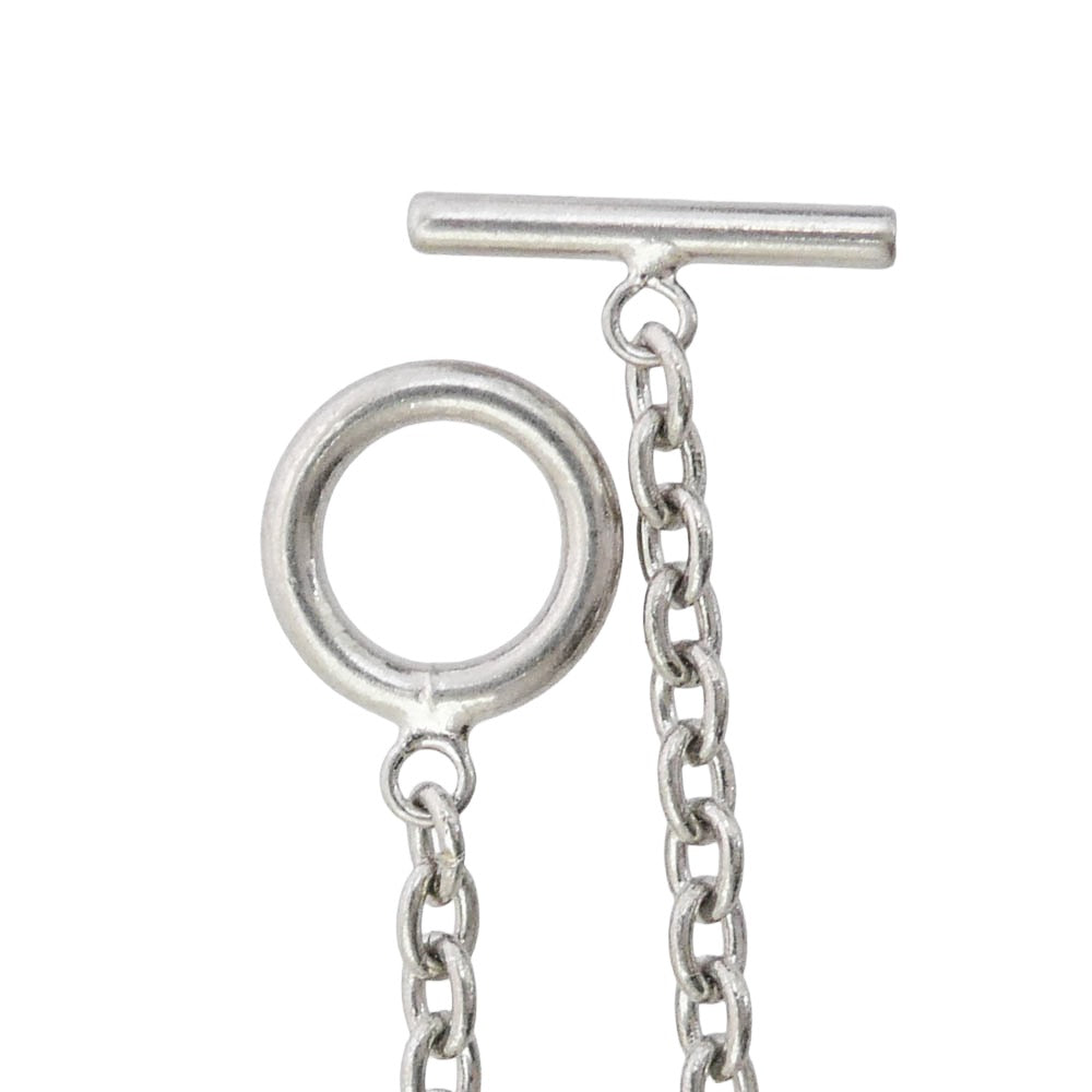 カミヤ G16AC203-0 WAVY KAMIYA Necklace Brass 真鍮 ネックレス シルバー系【極上美品】【中古】