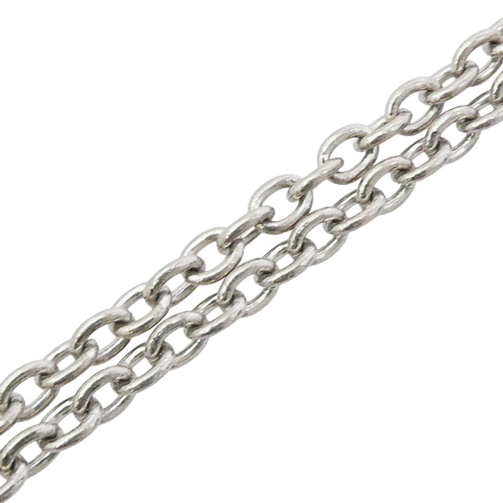 カミヤ G16AC203-0 WAVY KAMIYA Necklace Brass 真鍮 ネックレス シルバー系【極上美品】【中古】