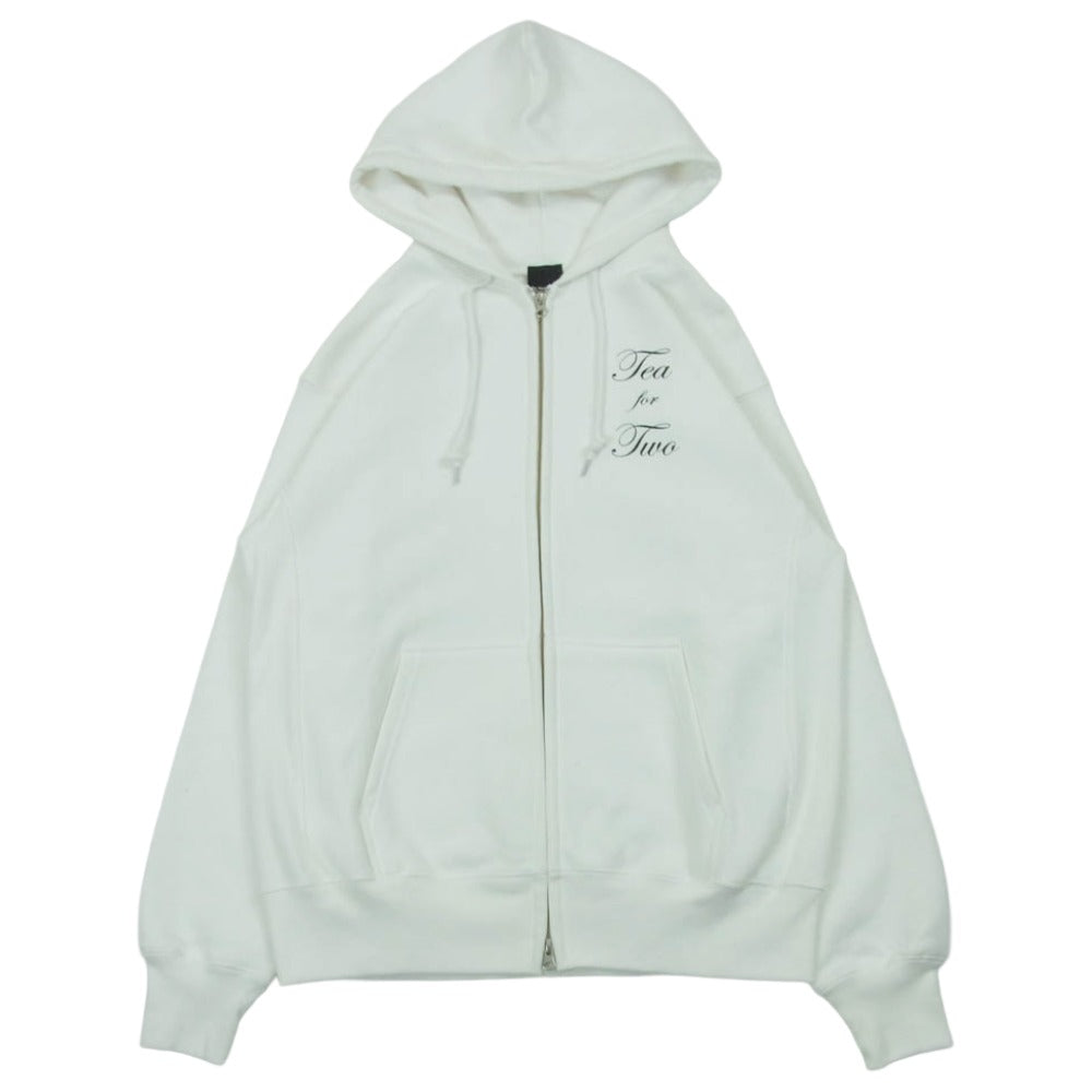 Do Nothing Congress AKA SIX エーケーエー シックス Tea For Two ジップアップ フーディー パーカー ホワイト系 L【中古】