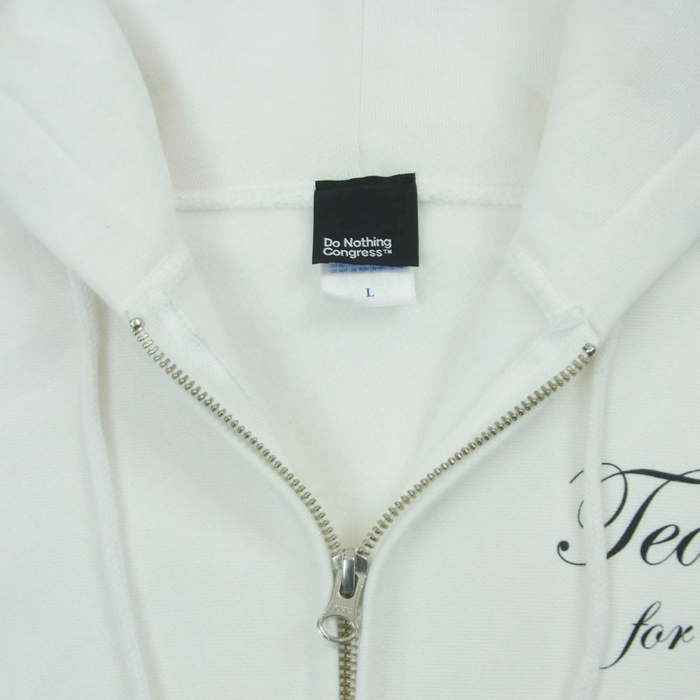 Do Nothing Congress AKA SIX エーケーエー シックス Tea For Two ジップアップ フーディー パーカー ホワイト系 L【中古】