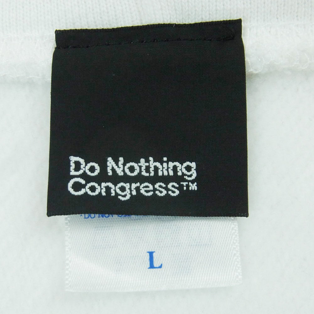 Do Nothing Congress AKA SIX エーケーエー シックス Tea For Two ジップアップ フーディー パーカー ホワイト系 L【中古】