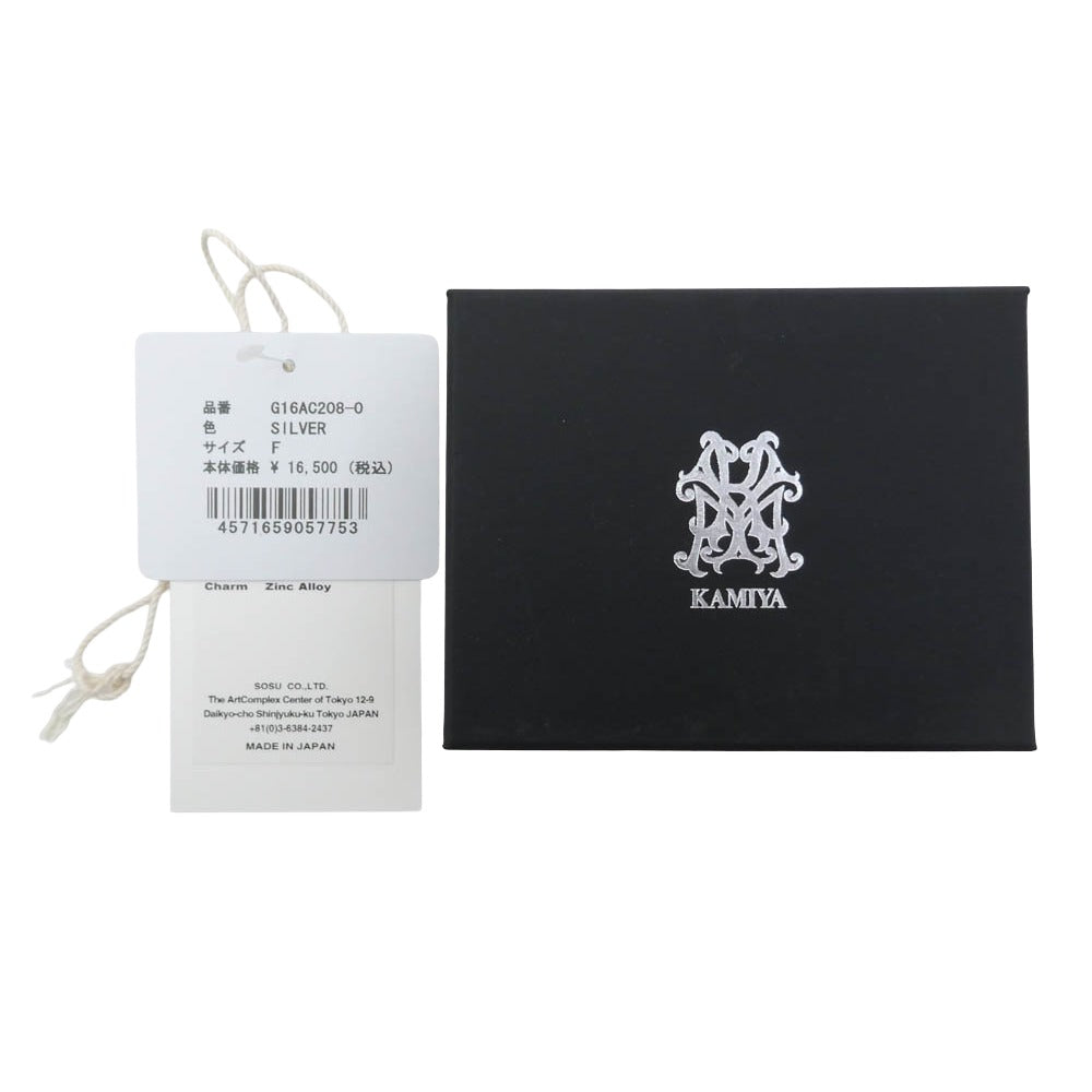 カミヤ G16AC208-0 DARKNESS CHARM Bracelet Brass 真鍮 ダークネス チャーム ブレスレット シルバー系【極上美品】【中古】