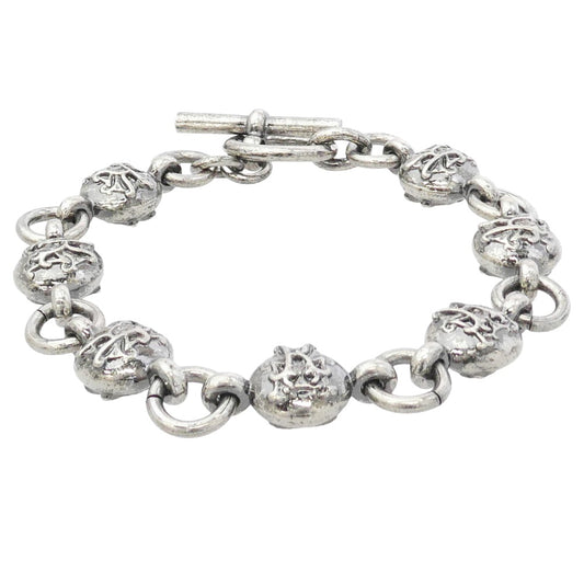 カミヤ G16AC201-0 KMY Ball Chain Bracelet BRASS 真鍮 ボールチェーン ブレスレット ブラック系【極上美品】【中古】