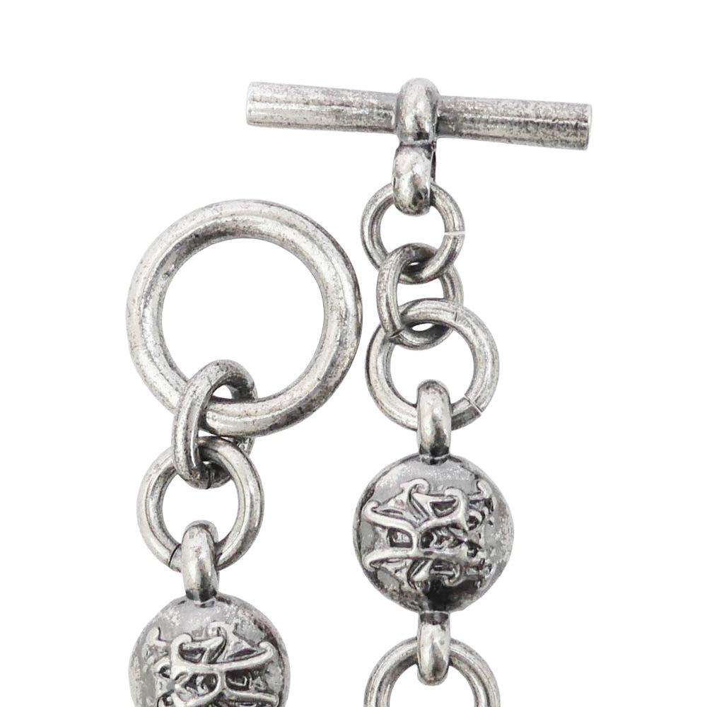 カミヤ G16AC201-0 KMY Ball Chain Bracelet BRASS 真鍮 ボールチェーン ブレスレット ブラック系【極上美品】【中古】