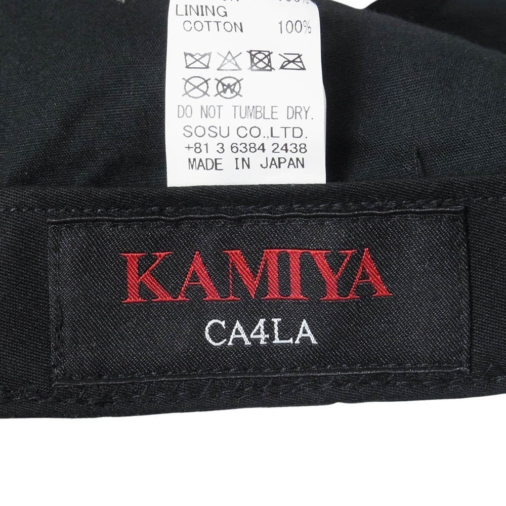 カミヤ 25AW G15CA101-0 KMY Distressed Cap キャップ 帽子 ブラック系 F【極上美品】【中古】