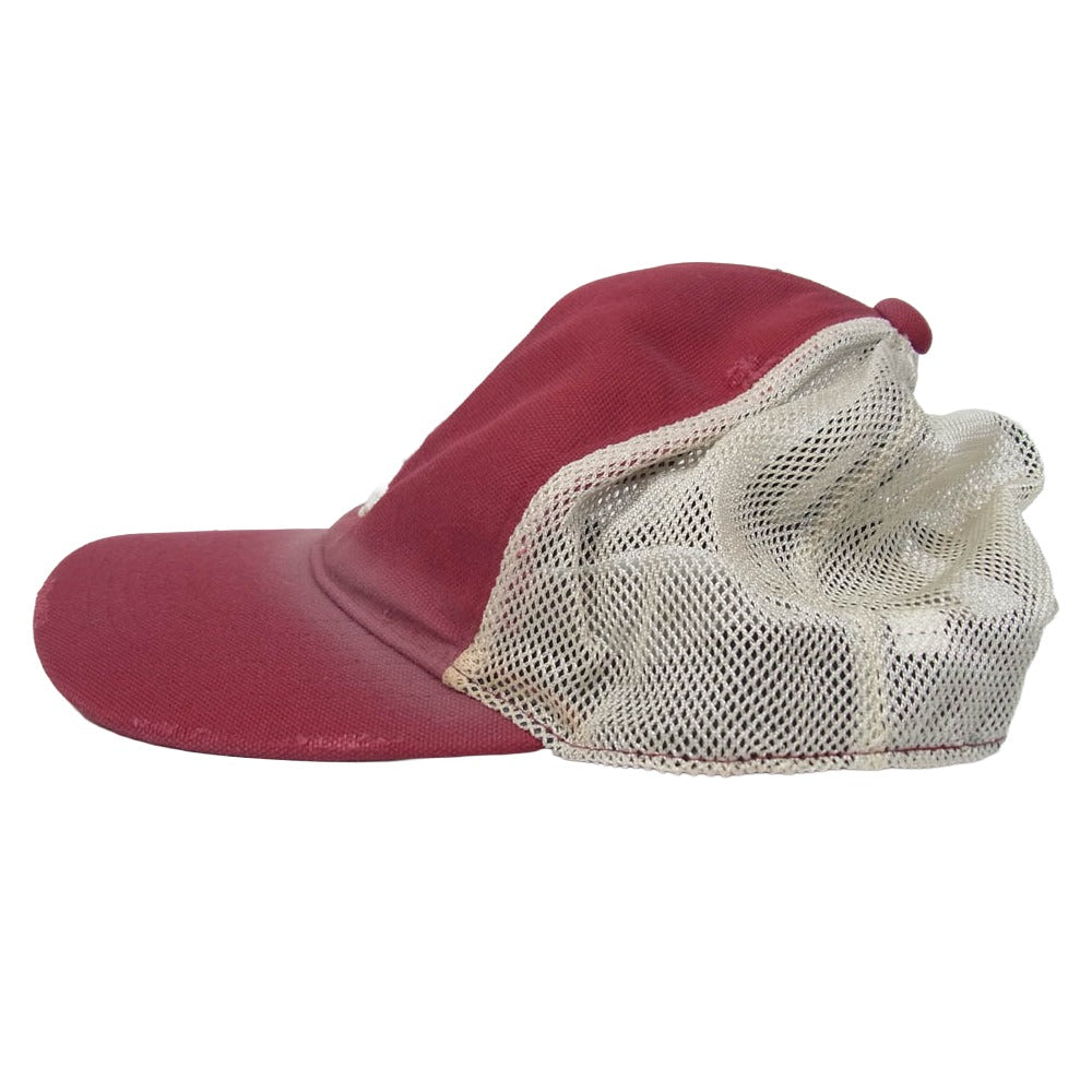カミヤ CA4LA カシラ G16CA103-0 Distressed Mesh Cap メッシュ キャップ 帽子 レッド系 F【極上美品】【中古】