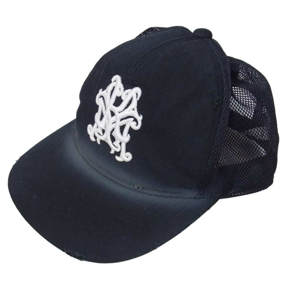 カミヤ G16CA103-0 Distressed Mesh Cap メッシュ キャップ 帽子 ブラック系 F【極上美品】【中古】