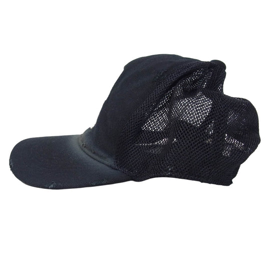 カミヤ G16CA103-0 Distressed Mesh Cap メッシュ キャップ 帽子 ブラック系 F【極上美品】【中古】