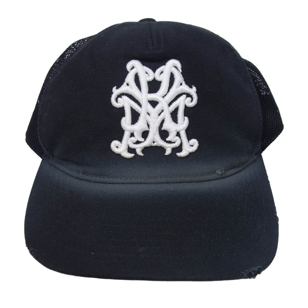 カミヤ G16CA103-0 Distressed Mesh Cap メッシュ キャップ 帽子 ブラック系 F【極上美品】【中古】