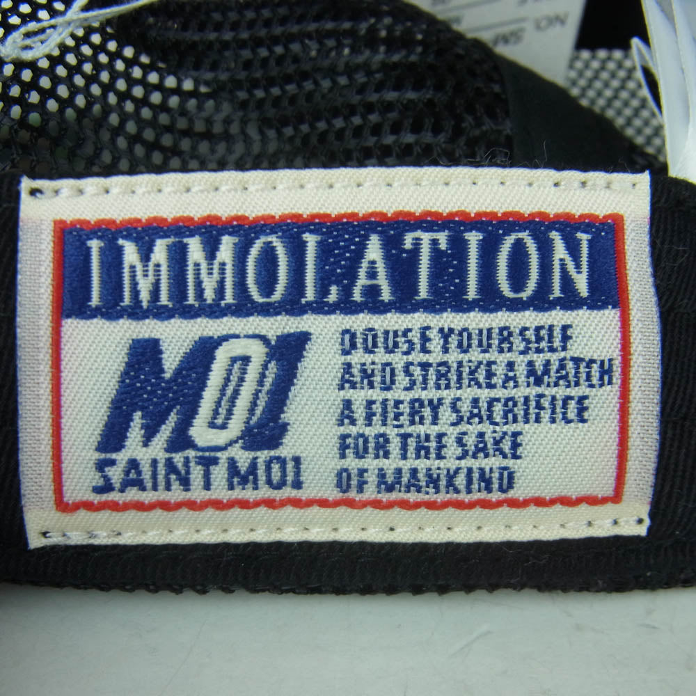 SAINT MICHAEL セントマイケル 26SS SM-MK8-0000-C59 BAPE MESH CAP ベイプ メッシュ キャップ ブラック系 F【極上美品】【中古】