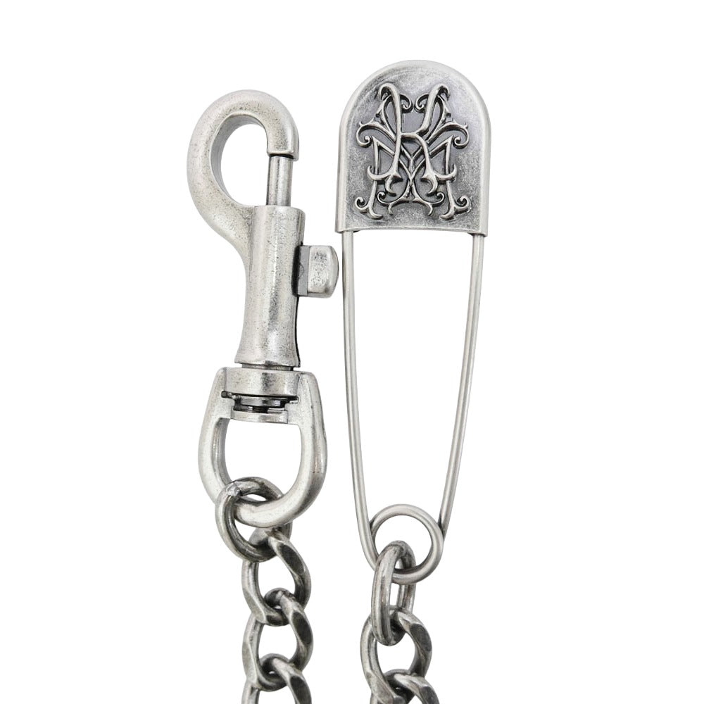 カミヤ G11AC060-0 Wallet Chain BRASS 真鍮 ピン 喜平 ウォレットチェーン シルバー系 ブラック系【極上美品】【中古】