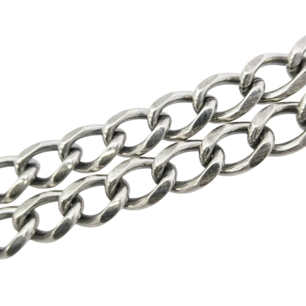 カミヤ G11AC060-0 Wallet Chain BRASS 真鍮 ピン 喜平 ウォレットチェーン シルバー系 ブラック系【極上美品】【中古】