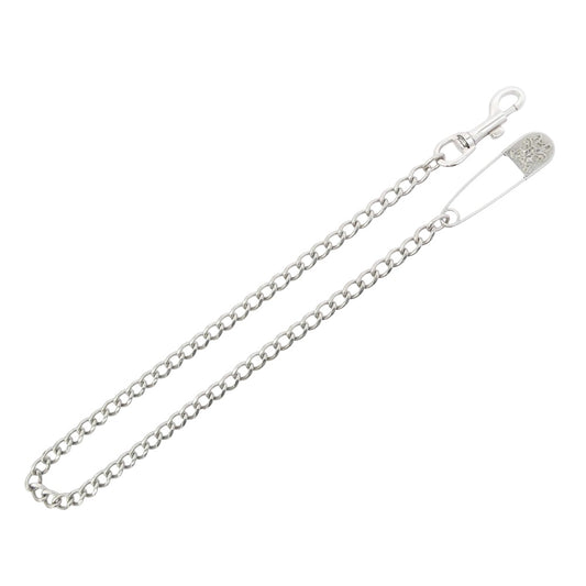 カミヤ G12AC075-0 Long Wallet Chain BRASS ピン 喜平 真鍮 ウォレットチェーン シルバー系【極上美品】【中古】