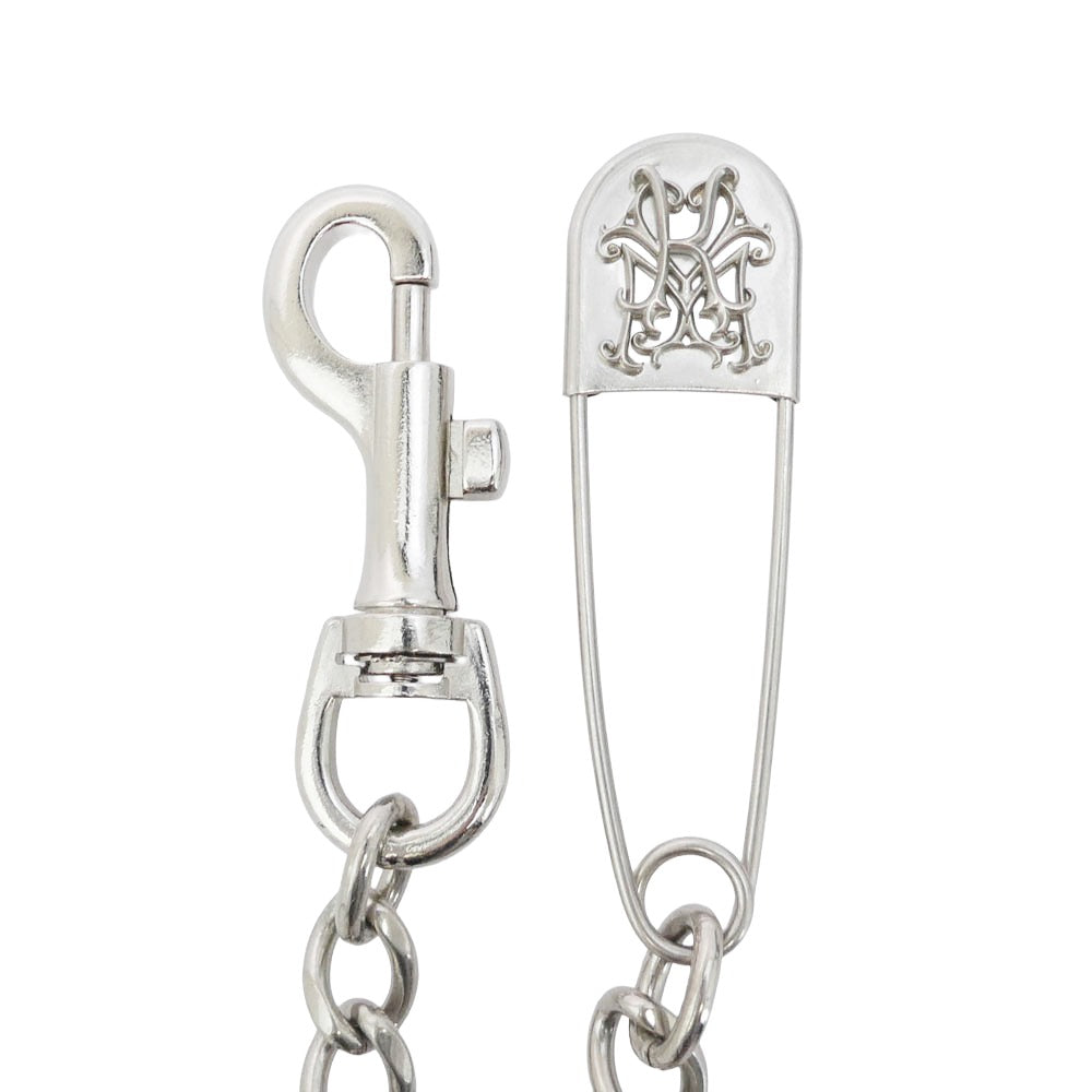 カミヤ G12AC075-0 Long Wallet Chain BRASS ピン 喜平 真鍮 ウォレットチェーン シルバー系【極上美品】【中古】