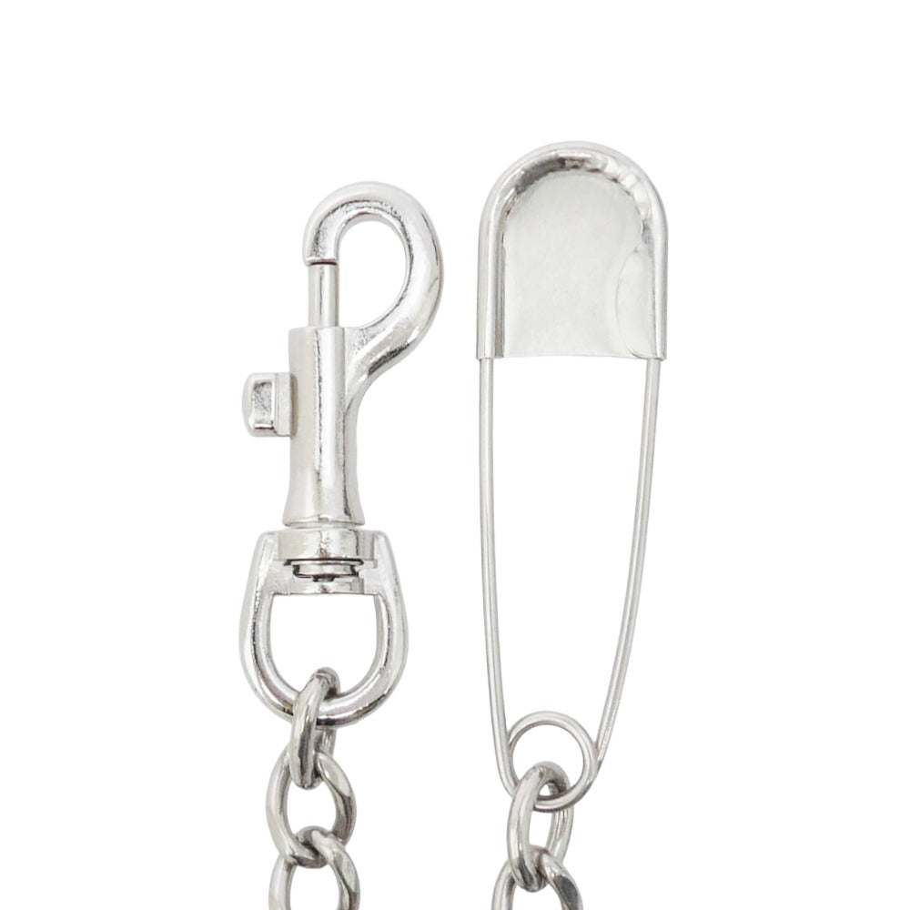 カミヤ G12AC075-0 Long Wallet Chain BRASS ピン 喜平 真鍮 ウォレットチェーン シルバー系【極上美品】【中古】