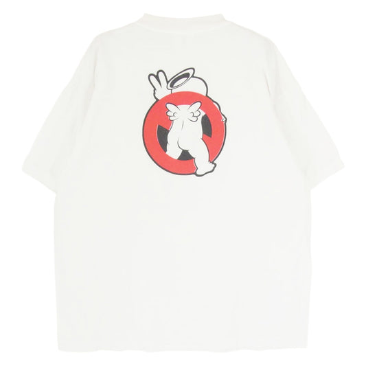 SAINT MICHAEL セントマイケル 26SS SM-MK8-0000-009 SS T-SHIRT SAINT HORROR 半袖 Tシャツ カットソー オフホワイト系 L【美品】【中古】