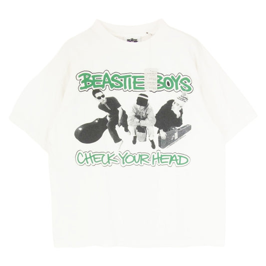 SAINT MICHAEL セントマイケル 26SS SM-MK8-0000-C23 BTB_SS T-SHIRT BEASTIEBOYS 半袖 Tシャツ カットソー オフホワイト系 L【美品】【中古】
