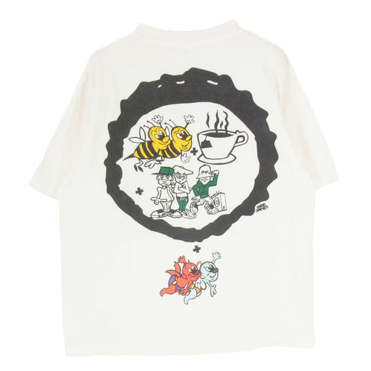 SAINT MICHAEL セントマイケル 26SS SM-MK8-0000-C23 BTB_SS T-SHIRT BEASTIEBOYS 半袖 Tシャツ カットソー オフホワイト系 L【美品】【中古】