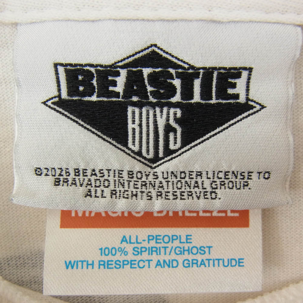 SAINT MICHAEL セントマイケル 26SS SM-MK8-0000-C23 BTB_SS T-SHIRT BEASTIEBOYS 半袖 Tシャツ カットソー オフホワイト系 L【美品】【中古】