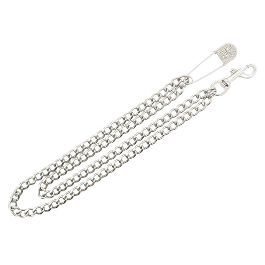 カミヤ G16AC202-0 Double Wallet Chain BRASS 真鍮 ピン ダブル ウォレットチェーン シルバー系【極上美品】【中古】