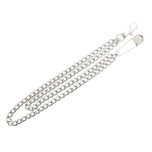 カミヤ G16AC202-0 Double Wallet Chain BRASS 真鍮 ピン ダブル ウォレットチェーン シルバー系【極上美品】【中古】