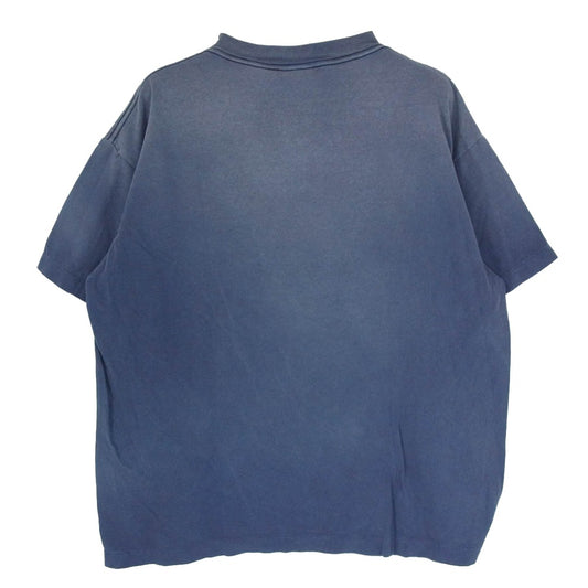 SAINT MICHAEL セントマイケル 26SS SM-MK8-0000-C50 BAPE_SS T-SHIRT FADE AWAY LV 半袖 Tシャツ カットソー ネイビー系 M【美品】【中古】