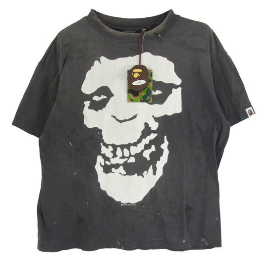 SAINT MICHAEL セントマイケル 26SS SK-MK8-0000-C49 BAPE_SS T-SHIRT/ALWAYS LOVE 半袖 Tシャツ カットソー グレー系 M【美品】【中古】